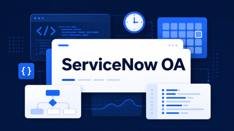 ServiceNow SWE OA 会议区间与 REST 数据处理封面